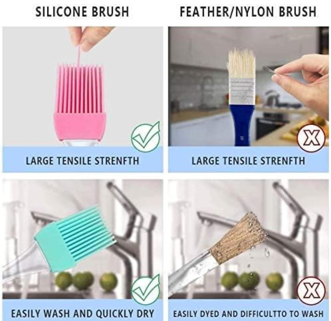 Silicone Oil Brush for Cooking – Heat-Resistant, Food-Grade, Multi-Purpose Basting & Pastry Brush - Image 3