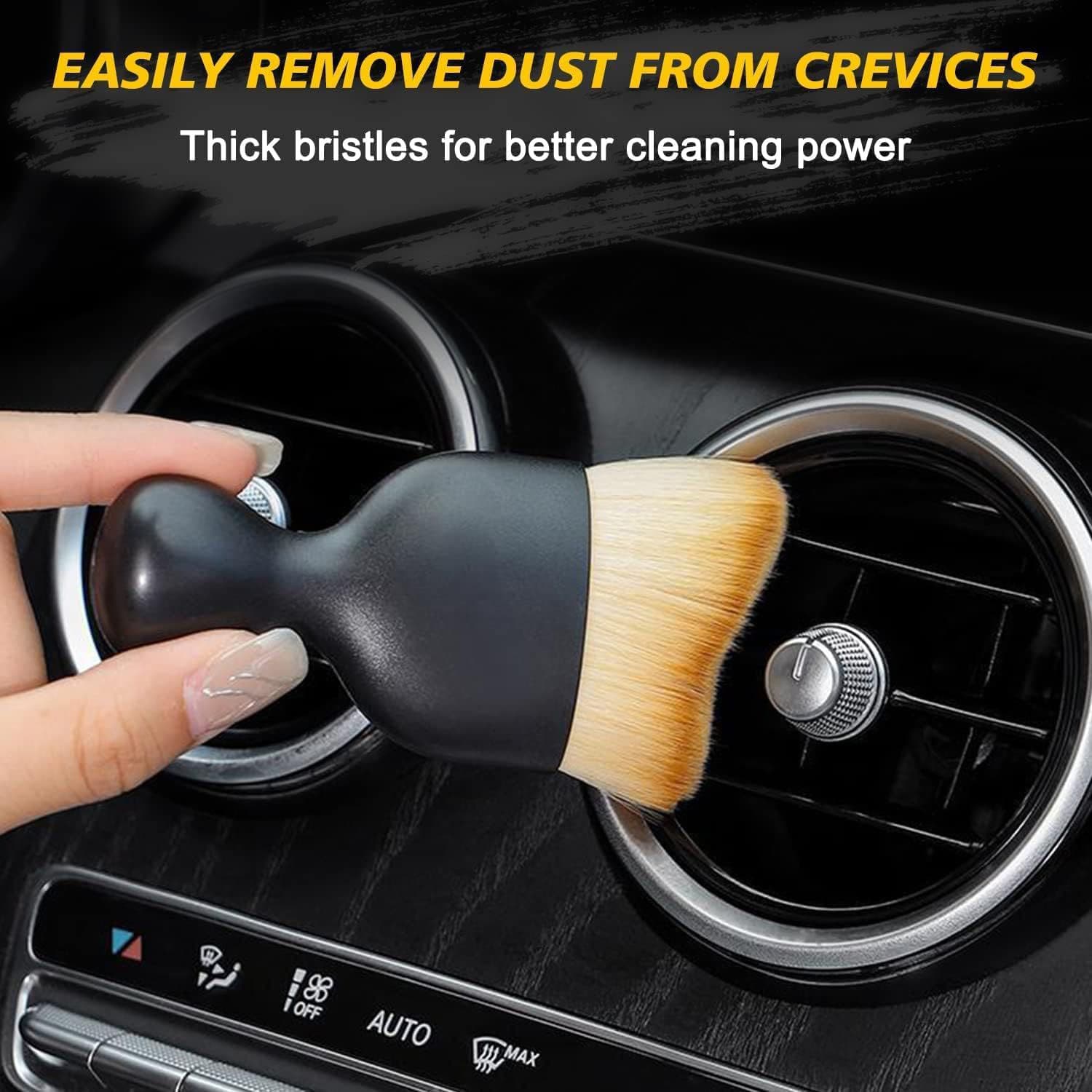 Car Interior AC Vents Cleaning Brush Soft Duster Interior Cleaning Detailing Accessories Dusting Tool for Automotive Accessory Car Cleaning Brush AC Vent (Mini car Brush). - Image 7