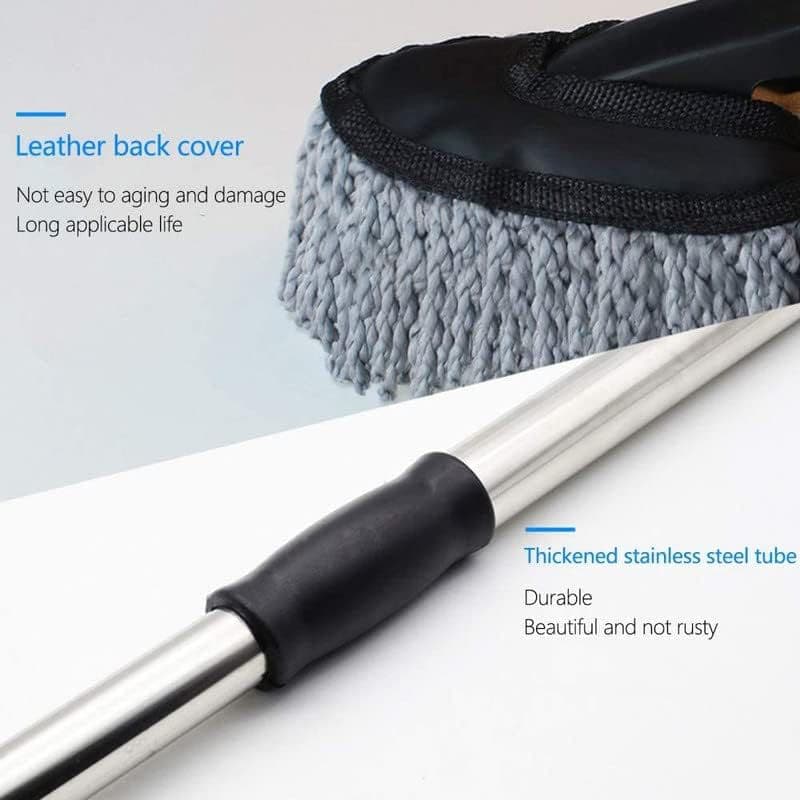 Soft Microfiber Car Duster with Extendable Handle – Scratch-Free, Lint-Free Cleaning Tool for Car Interiors & Exteriors – Washable & Reusable – Ideal for SUVs, Trucks, RVs, and Home Use - Image 6