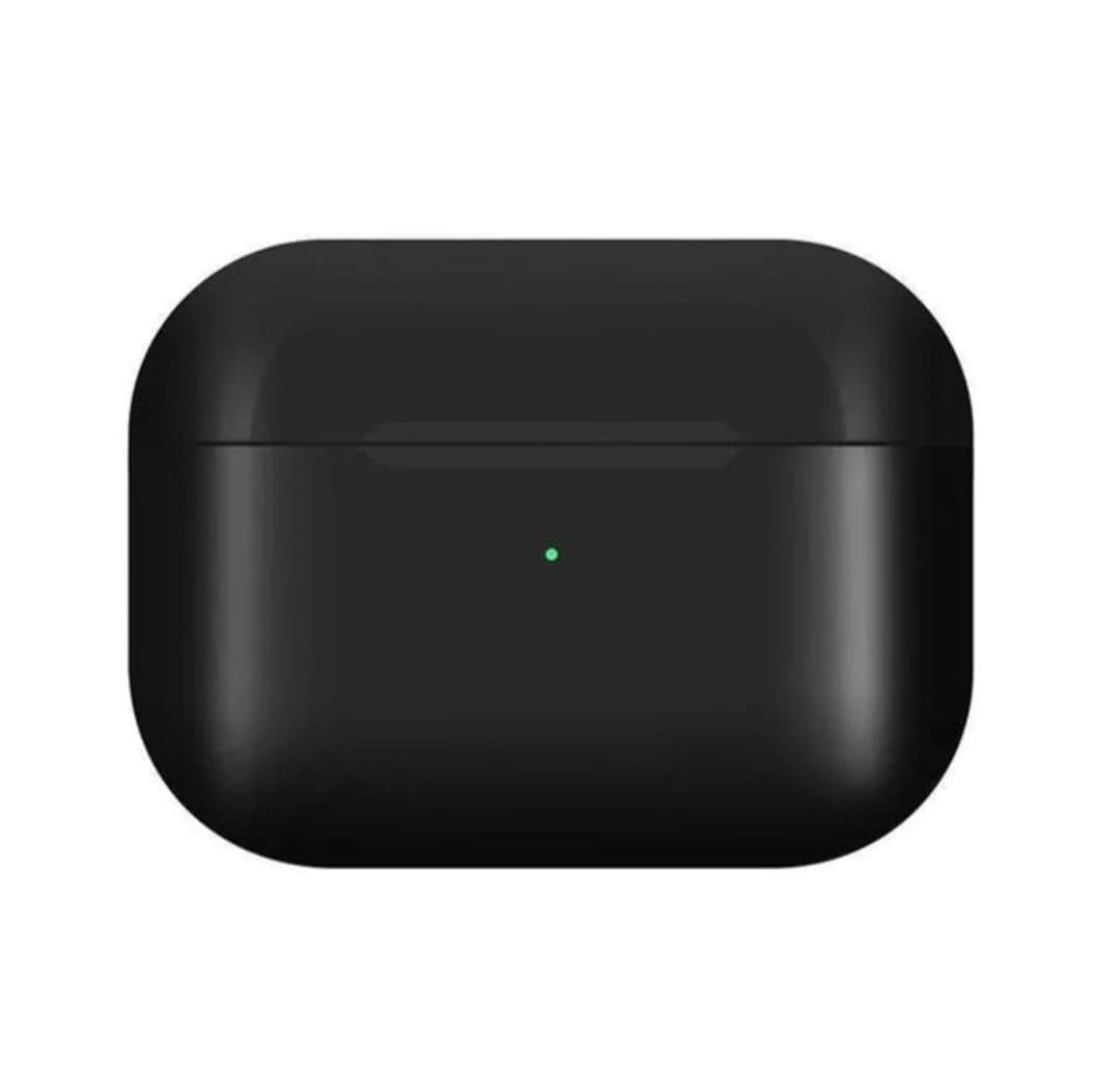 Black wireless earbuds in-ear design